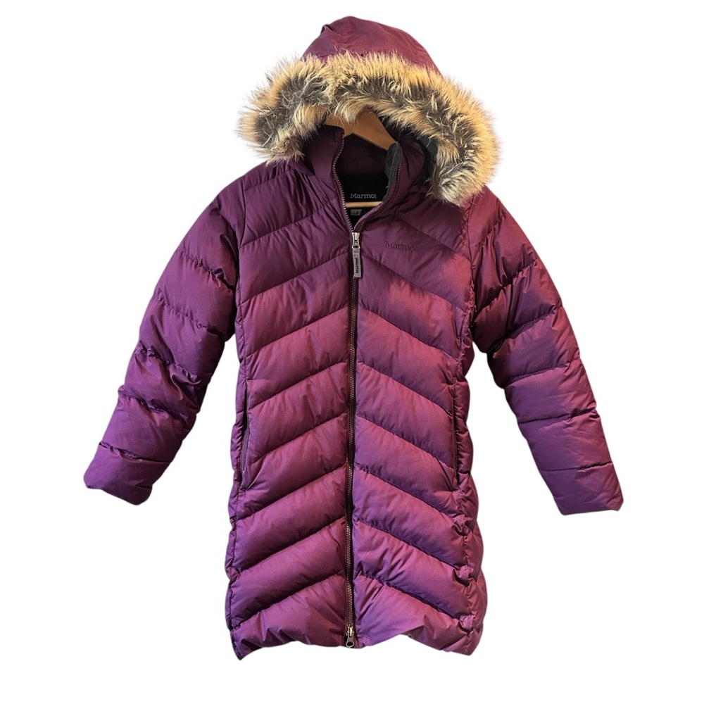 Marmot Montreaux Coat Size Large 700 Down Fill Burgundy